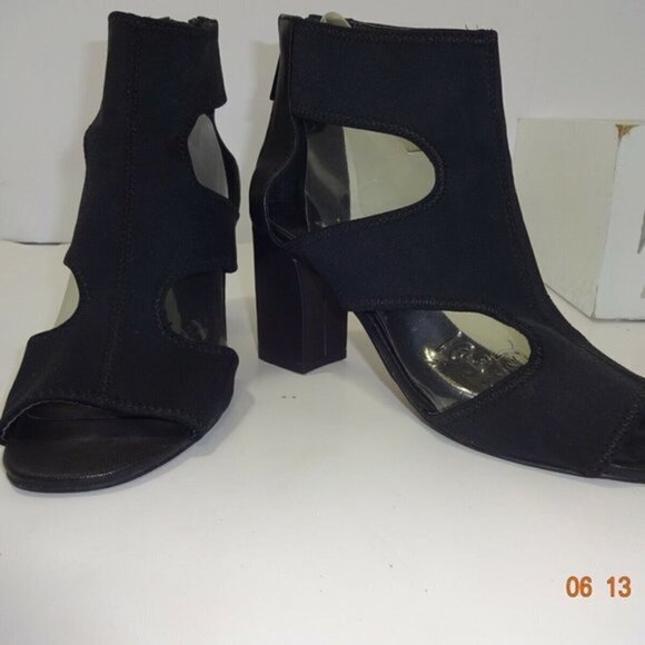 Donald Pliner Valeri-D Womens Size 7 M Black Heeled Block Sandals - Picture 9 of 9